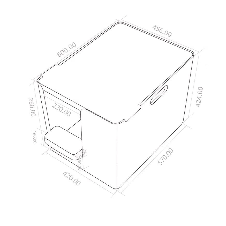 Meoof Grand Villa XL Semi-Enclosed Deep Anti-Splash Cat Litter Box