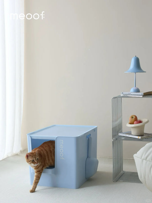 Meoof Grand Villa XL Semi-Enclosed Deep Anti-Splash Cat Litter Box