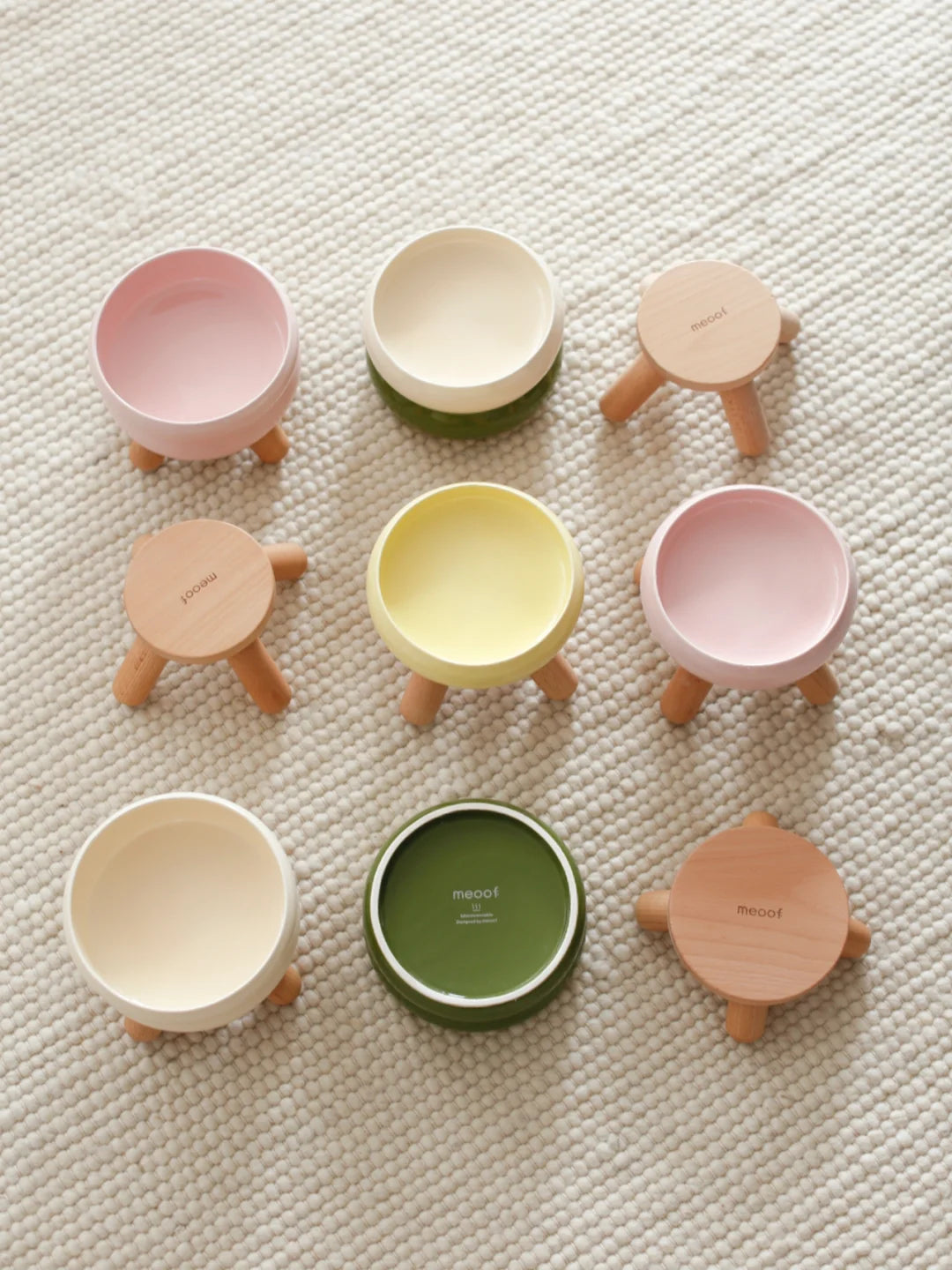 Meoof gulu bowl pet food bowl water bowl cat bowl ceramic colorful dog feeding bowl kitten food basin supplies