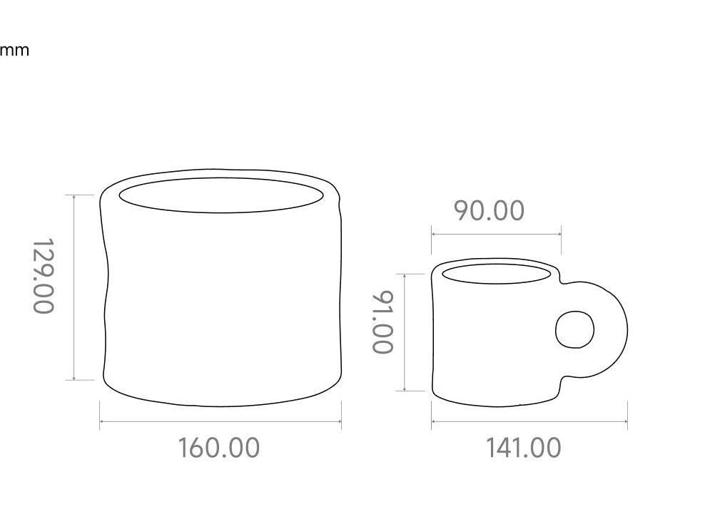 NieNie  Ceramic Pet Bowl Matching Handle Cup Parent-Child Shared Tableware Set