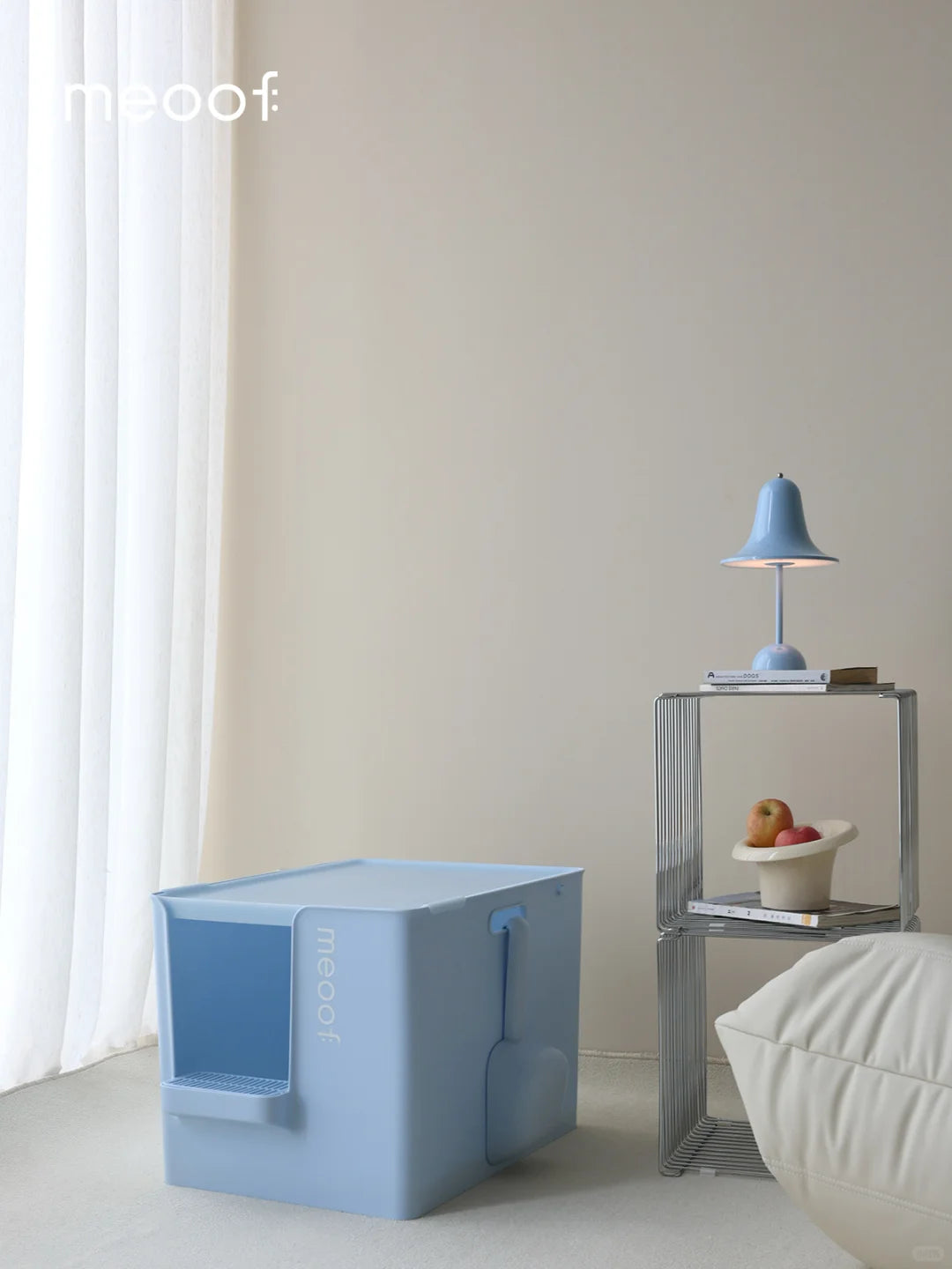 Meoof Grand Villa XL Semi-Enclosed Deep Anti-Splash Cat Litter Box