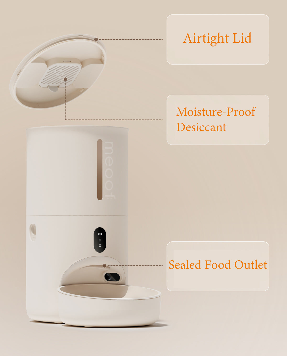 Meoof Swissroll Smart Pet feeder(with camera)
