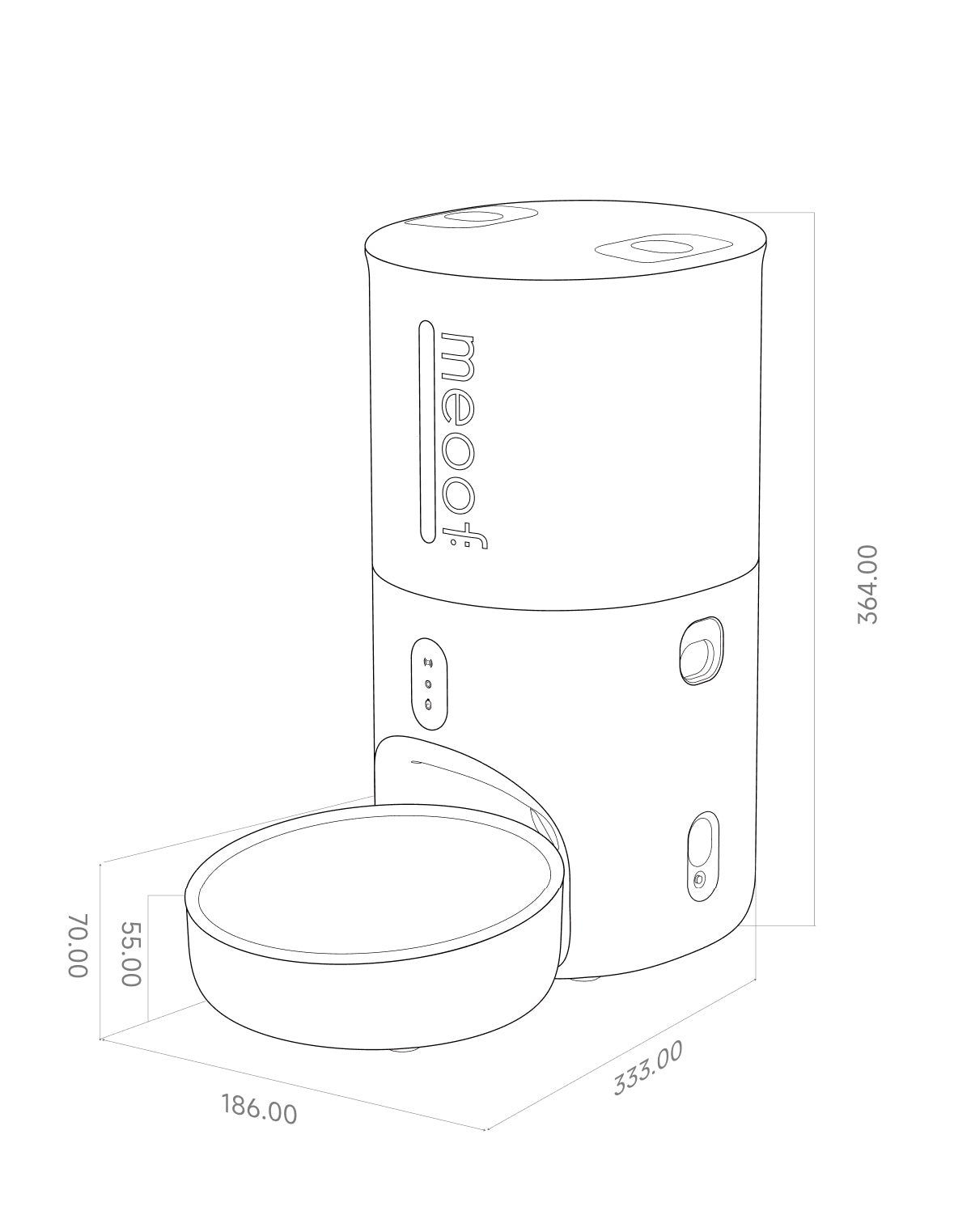 Meoof Swissroll Smart Pet feeder(with camera)