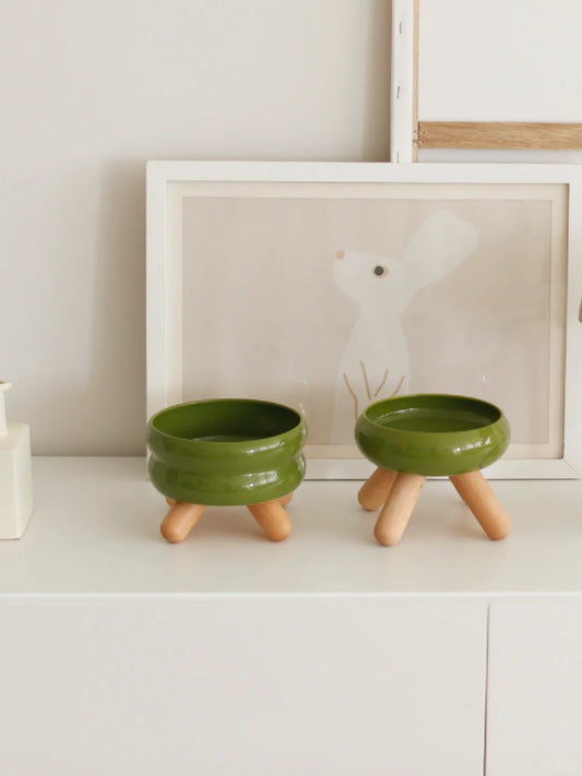 Meoof gulu bowl pet food bowl water bowl cat bowl ceramic colorful dog feeding bowl kitten food basin supplies